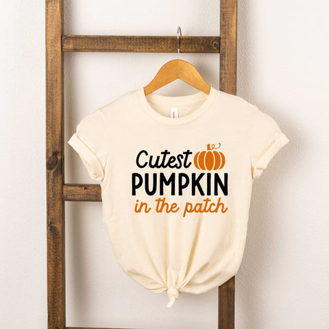 Cutest Pumpkin In The Patch Colorful Toddler Tee